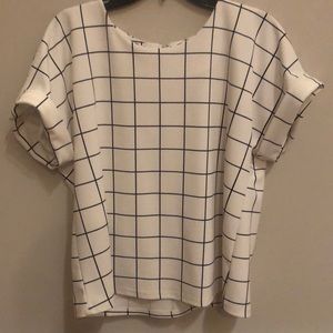 Black & White Blouse